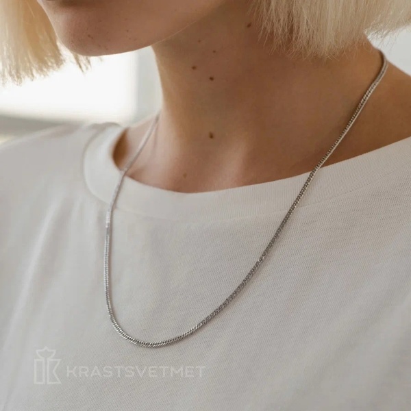 Цепь из серебра 925, плетение «Панцирь»